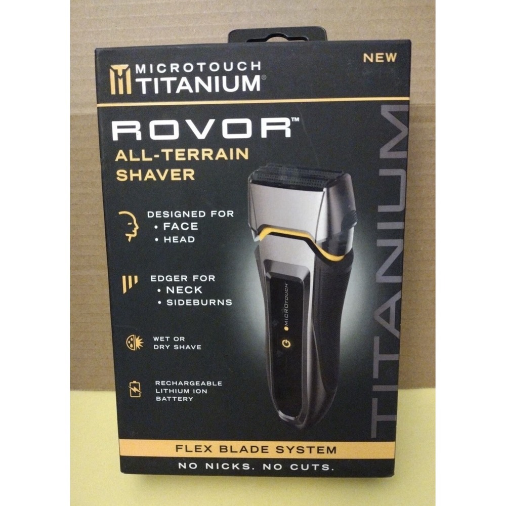 New! Microtouch Titanium Rovor All-Terrain Shaver Flex Blade System‎